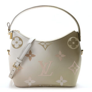 Pre-owned Louis Vuitton Empreinte Monogram Giant By The Pool Marshmallow Hobo Sunset Khaki