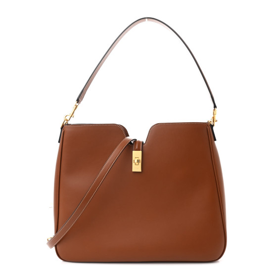 Pre-owned Celine Smooth Calfskin Medium Camille 16 Soft Bag Tan