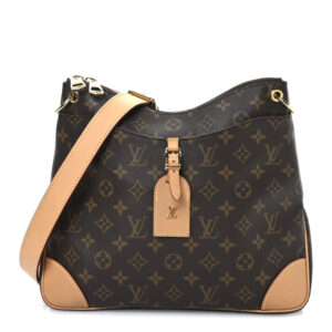 Pre-owned Louis Vuitton Monogram Odeon MM Natural