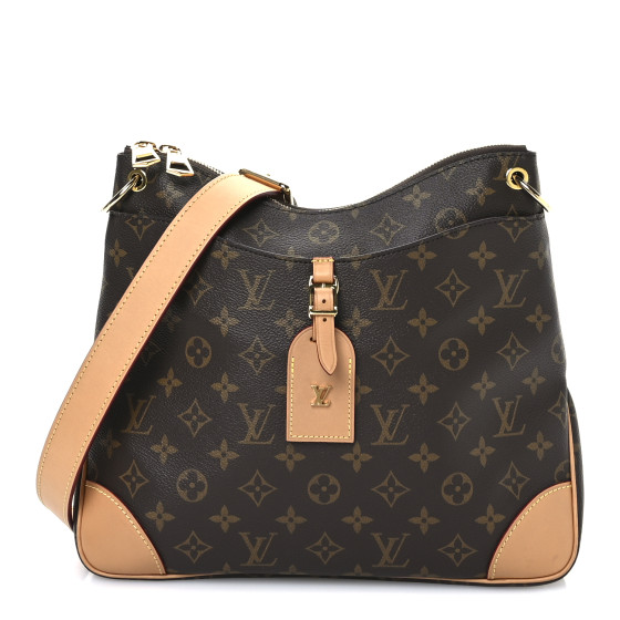 Pre-owned Louis Vuitton Monogram Odeon MM Natural