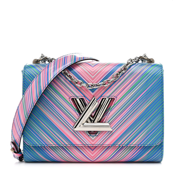 Pre-owned Louis Vuitton Epi Tropical Twist Shoulder Bag MM Blue Rose