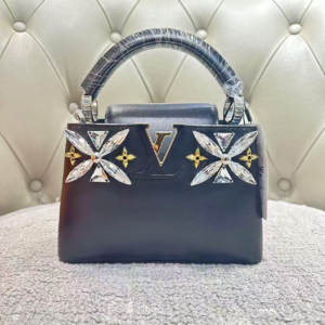 Pre-owned Louis Vuitton leather Shoulder Bags JJ929 blackBB shoulderbag