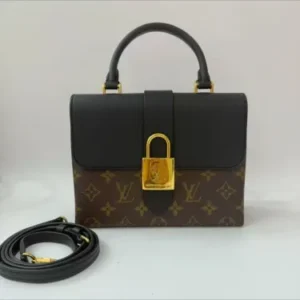Pre-owned BJ1102505011 Louis Vuitton Locky BB Monogram Black Calfskin Top Handle Bag Shouder Bag