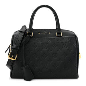 Pre-owned Louis Vuitton Empreinte Speedy Bandouliere 25 NM Black
