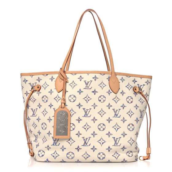Pre-owned Louis Vuitton Monogram Jacquard Neverfull MM Multicolor Beige
