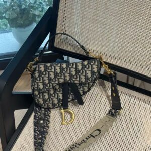 Pre-owned BJ1109905012 DIOR Saddle Bag Shoulder Bag Canvas