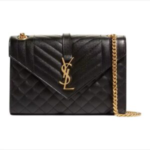 Pre-owned BJ1109904085 YSL Envelope Bag Calfskin Shouder Bag